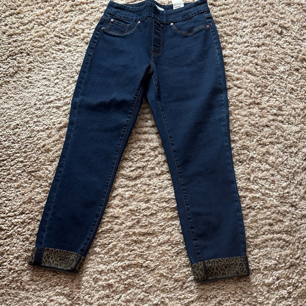 TRIBAL Dark Blue Women's Slim Stretch Jeans